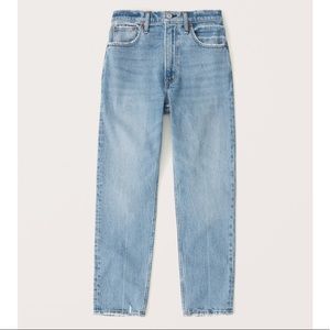 Abercrombie High Rise Mom Jean 25 Long